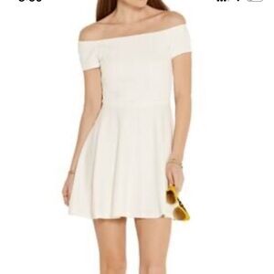 Alice + Olivia White Skater Mini Dress Size 6